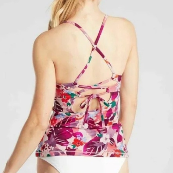 ATHLETA Tankini NWT Daybreak Tropic Triangle  Swim - Picture 2 of 12